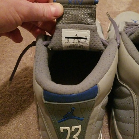 Jordan 14 "sport blues" size 10 - Picture 2 of 2